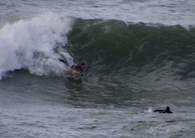  Swimming on the board 